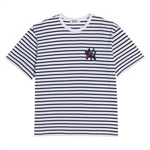 [비욘드클로젯] 80S BASE BALL LOGO STRIPE 1/2 T-SHIRTS WHITE 7186383