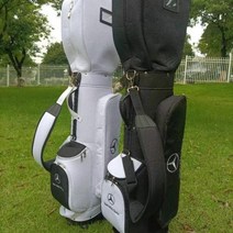 벤츠 신형 방수 나일론 경량 바퀴달린 골프백 남녀공용 풀리 대용량 골프장비 가방 캐디백, 블랙