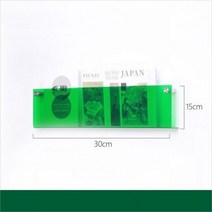벽걸이 아크릴 잡지 선반 브로셔 홀더 상업용 책 파일 정리함 문학 전단지 정보 보관 스탠드, 16 30x15x5cm L shape