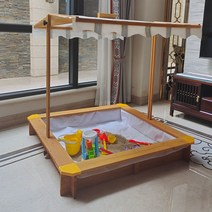 모래놀이판 모래놀이 매트 나무 보관함 배란다 놀이장