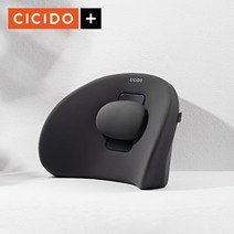 시치도 차량 허리 조절식 허리보호대 자동차 허리쿠션 차량용 허리 쿠션, 블랙, 1개