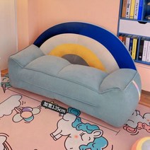 소파 편한소파 쇼파 침실 모던한 심플한 소파 더블 거실 아파트 기숙사 렌탈 하우스 침대 가정용 가구, 02 Blue       135CM