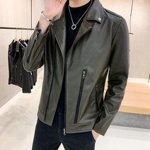 남성 캐주얼 라이더 레더 pu가죽 자켓 27