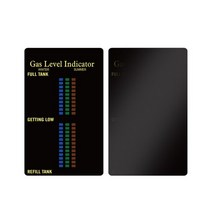 측정기구프로판 부탄 LPG 연료 가스 탱크 레벨 표시기 테스트 스티커 마그네틱 게이지 캐러밴 병 온도, 01 Black