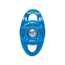 짚라인 도르래 이중 암벽 와이어 하강기, 파란색