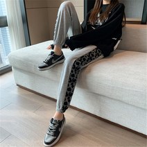 여성트레이닝바지 봄가을 얇은 와이드 루즈핏 슬림핏 호피 캐주얼바지 트렌드 조거 스타일리쉬 배기 팬츠 2445937709