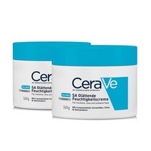 비타민앰플 모공 비타민C 씨 바르는앰플 세럼 CeraVe SA Urea 스무딩 바디용 수분 크림 거칠고 고르지 요소 살리실산 히알루론 3가지 필수 세라마이드 2 x 340g, 단일수량