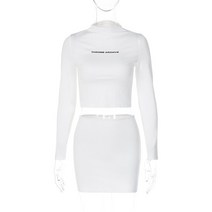 슬림핏 롱원피스 Y2K 여성용 크롭 탑 및 미니 스커트 세트 투피스 여름 나이트 클럽 레이브 의상 반사 프린트 매칭