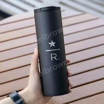 스타벅스 리저브 스트레이트 텀블러 매트 블랙 473ml 데일리 보온병 휴대용 벚꽃, 리저브블랙셀렉션R473ml, 1개