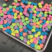 60g 심장 Polymerclay 아이들 점토 뿌리 Diy/공예 Diy 만들기/네일 아트/스크랩북 장식/공예 필러, [01] Heart Mix PT