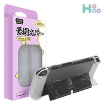 [천삼백케이] [호후] 호후 닌텐도스위치 OLED 케이스 투명 하드 풀커버 케이스, 닌텐도스위치 OLED 풀커버 케이스 투명