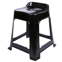 지오리빙 빅사이즈 플라스틱 의자, 블랙