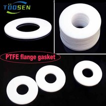 가스켓PTFE 플랜지 가스켓 O-링 압력 게이지 워터 파이프 조인트 플랫 와셔 씰 링 폴리 테트라 플루오로 에, 01 6x12x2mm_01 1Pc