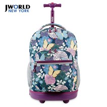 [제이월드뉴욕] 선라이즈 18인치 롤링백팩 기내용 캐리어 학원가방 여행가방 (시크릿가든 RBS-18)