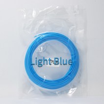 필라멘트 pla필라멘트 Pla 1.75mm 인쇄 재료 플라스틱 3d 프린터 압출기 펜 액세서리 10 미터 블랙 화이트 레드 화려한 무지개, [20] Light Blue