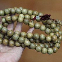 차량용염주 108염주 불교묵주 bro625 natural green 백단향 비즈 목걸이 12mm for man buddhist beads 명상 기도 malas rosary, 49인치 고정 로프