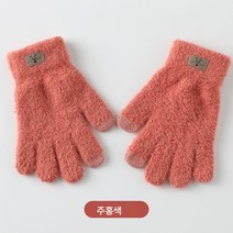 장갑 겨울 장갑 보온 터치 방한 털실 니트 사슴 남녀 장갑