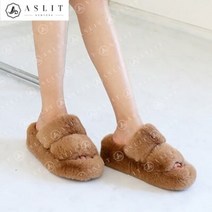 [애슬릿]여성 겨울 발 편한 밍크 퍼 슬리퍼 털 실내화