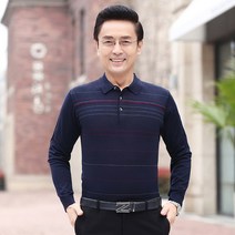 아빠옷 50대 60대 남편룩 할아버지옷 선물 긴팔 카라티 B07