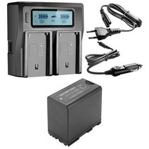 호환용 7800mAh BP 975 LED 전원 디스플레이 캐논 EOS C100 XLH1 XL2 XM2 ES420V ES75, 03 1BatteryWithCharger