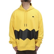 (국내매장판/AS가능) 라코스테 LACOSTE X 피넛 옐로 후드 스웻셔츠 남녀공용 커플 면 긴팔 티셔츠 후디 SH9082-03V