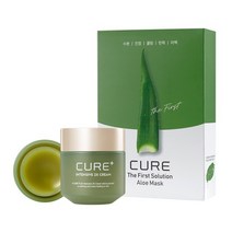 김정문알로에 큐어크림50g + 알로에마스크 10매 수분 피부 관리 향좋은 선물, 상세페이지 참조