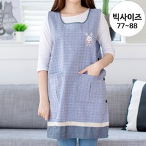 데코에버 달빛토끼 원피스 앞치마 빅사이즈, 그레이, 1개