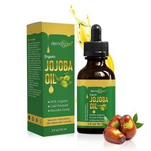 DERMAXGEN Jojoba Oil -100% Organic & Cold Pressed Oil - Anti-Aging Moisturizing Treatment for Face