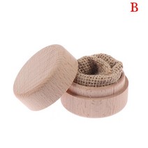 레트로 목제 스토리지작은 원형 나무 수제 보석 보관 상자 1 개 비누 공예 케이스 빈티지 장식 자연, 02 B