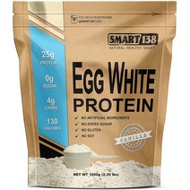 스마트138 계란 흰자가루 난백 프로틴 파우더 27g 바닐라 1KG, 1개