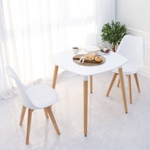 지엠퍼니처 식탁세트 컬렉션 + 2인용 4인용 화이트 원목 테이블 (식탁의자 선택), 05. 식탁 + 도도의자 4개, H. 스텔라 800 (WH 사각 화이트)