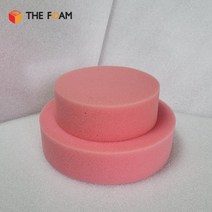 원형 스펀지 25K 블루 핑크 5x20cm지름 케잌 아이싱 연습용, 높이9x지름15cm (6인치)/ 1개