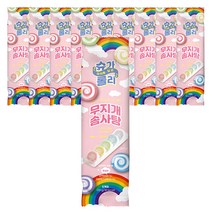 슈가롤리 솜사탕 5개입x10팩 캔디 마카롱 과일맛 아이 어린이 간식 선물, 10팩, 10g