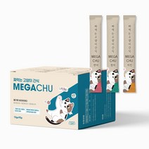 메가츄 짜먹는 츄르 고양이간식 90스틱 대용량, 연어30P+치킨30P+참치30P