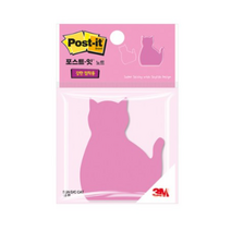포스트잇 강한점착용 다이컷 노트 76 x 76 mm, 고양이, 40개입
