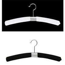 천 우단옷걸이 휘어지는 벨벳옷걸이 5개(1SET), 블랙, 5개