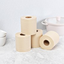 [JAJU/자주] 대나무로 만든 먼지날림이 적은 롤 화장지_12개입, 화이트, FR