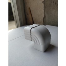 선홈통 강철 방 빌라 처마 빗물 탱크 PVC 철물 엘보 빗물받이 부속 홈통 우수관 후레싱 배수관 파이프, 90  팔꿈치