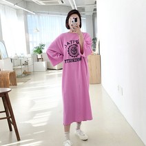 엘까미노 빅사이즈 면 롱 원피스