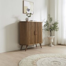 위드도하 메리다 1000 디자인 수납장 다용도 원서랍 장식장 고무나무 라운드 거실 서랍장 템바보드 원목 책장 인테리어 침실 소파 정리장, 블루