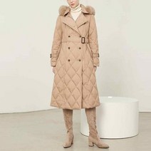 영앤홈쇼핑 제이슨우여성P100퀼팅블루폭스롱다운점퍼 WVDJ7W03