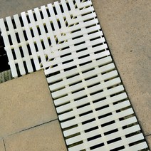 수영장 트렌치 커버 배수구 배수 커버 바닥 풀장 목욕탕 드레인 미끄럼 방지, 빅 마름모 그릴 45CM/m 주문 제작