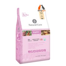 네츄럴코어 강아지 사료 에코5a 퍼피(양고기) 작은알(6.5mm) 2.4kg 7kg+멍쵸미니14개(성장기 강아지 모견 높은 소화 흡수율 임신견 추천), 에코5a 작은알(6.5mm) 2.4kg+멍쵸미니 6개