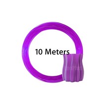 LeoPlas-1.75mm 10 및 20 m 투명 PETG 필라멘트 샘플 3D 프린터 펜소모품 인쇄 용품 플라스틱 소재, 17 Clear Purple 10m 30g