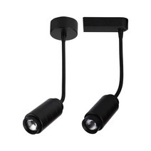 led 조명 호스 스포트라이트 레일 조명 핀 조명, 표면 실장 5W 흰색 쉘 (밝은 색상 참고)
