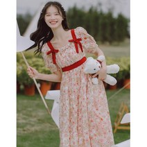 휴양지룩 여리여리 샤랄라원피스 부드러운소재 여성 캉캉 원피스 간절기 데일리치마 휴양지코디 키작은여자코디 레이스원피스코디 여성의류코디