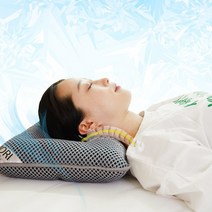 자모리 C커브 시원한 쿨 그래칩 경추베개 기능성베개, 그레이(커버X)