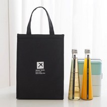 직장인 도시락 보온 보냉 가방 샐러드 런치백, 2직장인런치백-블랙S