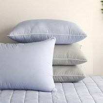 아망떼 순면 알러지케어 빨아쓰는 베개 40x60/50x70cm, 19_뉴데이즈 겹베개커버_2장/02_라떼_50x70