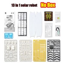 13 In 1 태양열 로봇 키트 DIY 조립 과학 교육 완구 어린이 변환 소년 선물 학교 줄기, [02] 13 in 1 no box